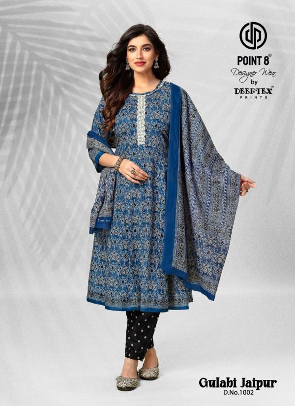 Deeptex Gulabi Jaipur Vol-1 – Anarkali Kurti With Pant & Dupatta